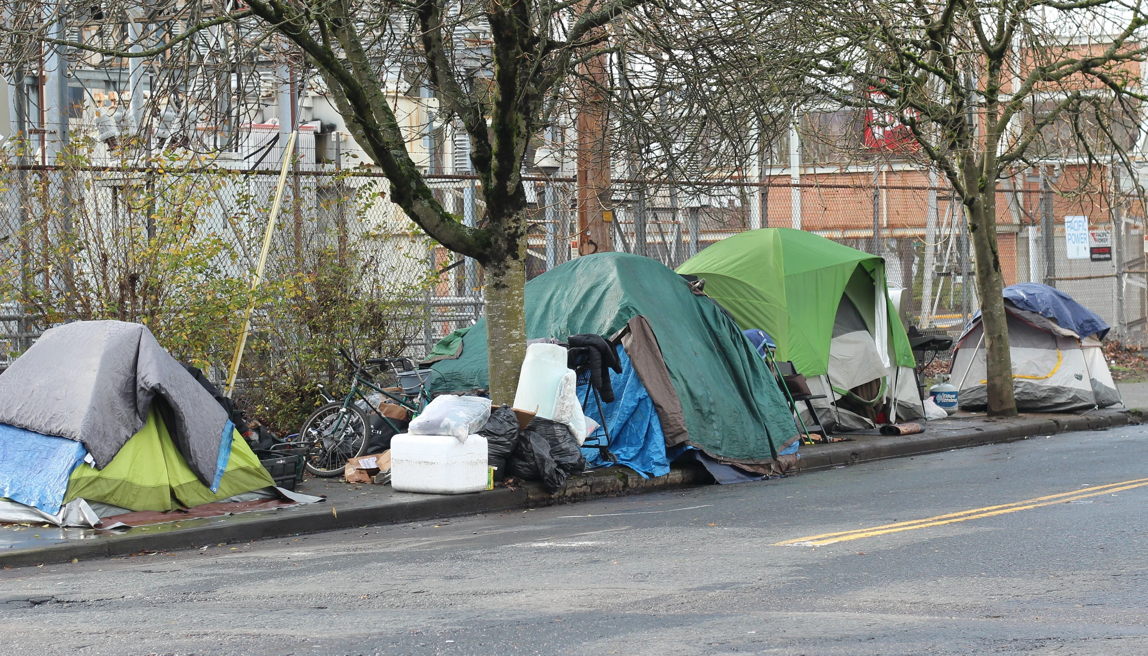 Homeless Tents in NE Portland